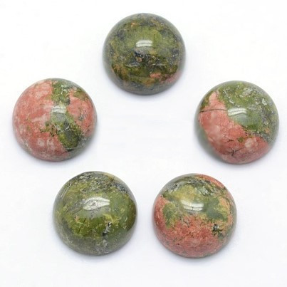 Round Cabochon 12mm Natural Unakite