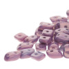 2-Hole WAVE Czech Glass Beads 3x7mm VEGA ON CHALK
