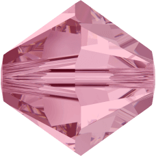 ELITE Eureka Crystal Bicone Bead 2.5mm LIGHT ROSE 5328
